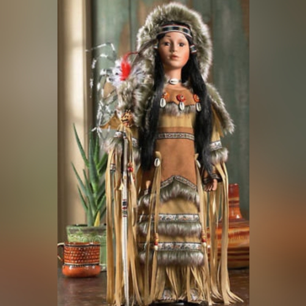 Porcelain 22" Indian Doll "Chilaili" From Heritage Signature Collection**NIB